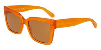 Calvin Klein Brown Butterfly Ladies Sunglasses CKJ24606S 201 54