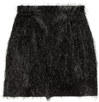 Red Valentino textured mini skirt - women - Polyamide/Polyester/Acetate/Polyester - 36 - Black