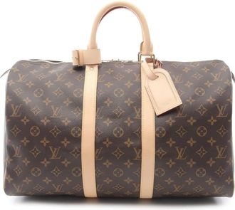 Louis Vuitton Borsa Keepall 45 Monogram Boston - Marrone