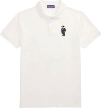 Ralph Lauren Purple Label Polo con logo - Bianco