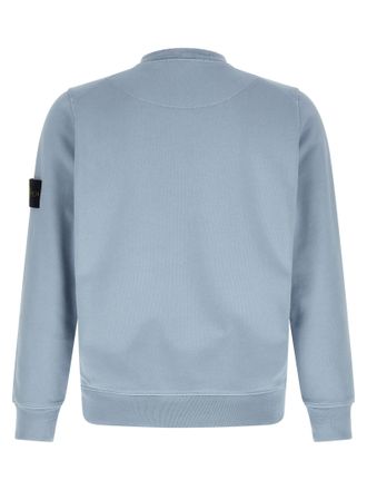 Stone Island Mens Blue Cotton Sweatshirt Clothing