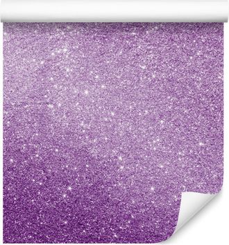 OEM Carta Da Parati Viola Glitterata, Sfondo Viola Per Soggiorno E Camera Da Letto 50x1000 Cm
