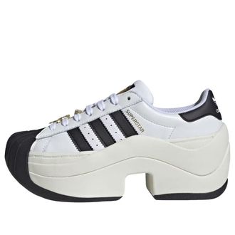 adidas (WMNS) adidas Superstar Bold White Black JR9895