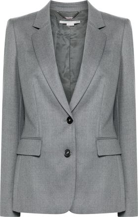 Stella McCartney Iconic blazer - women - Cotton/Virgin Wool/Viscose - 38 - Grey