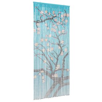 vidaXL Cortina De Puerta Insectos Multicolor 90 X 200 Cm Bamb&uacute; Vidaxl