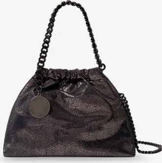 Stella McCartney Borsa a tracolla Falabella in tessuto Eco Shiny Dotted Chamois - STELLA MCCARTNEY - gender_Woman