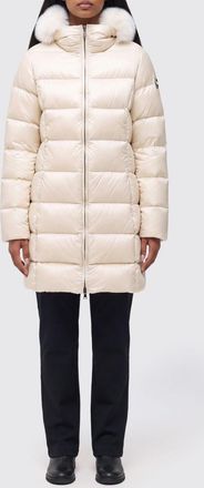 Colmar Piumino trapuntato al ginocchio con cappuccio in shearling