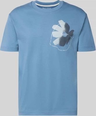 Marc O'Polo Relaxed Fit T-Shirt aus reiner Baumwolle in Blau, Gr&ouml;&szlig;e XXXL