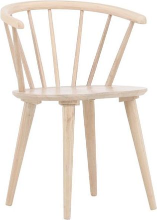 VE DESIGN Massivholzstuhl Bobby mit Armlehnen - Whitewash