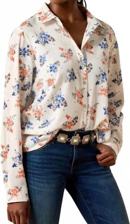 Ariat Homestyle Long Sleeved Shirt In White