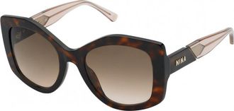 Nina Ricci Womens SNR31753 53 06NE Sunglasses - Brown - One Size