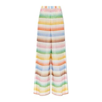 Missoni Wide Trousers, female, Multicolor, Size: 2XS Wide-leg Trousers