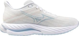 Mizuno Womens Wave Inspire 21 Running Shoe In White/nantucket Breeze