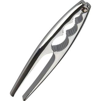 OEM Schiaccianoci Premium, Schiaccianoci, Schiaccianoci Per Noci E Crostacei, Acciaio Cromato, Argento, 17 X 4 X 1,3 Cm