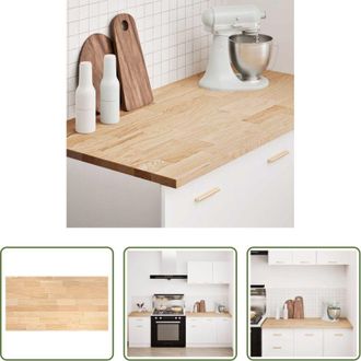 vidaXL Cucina - Piano di Lavoro Cucina 120x63,5x2,7 cm Legno Massello Rovere