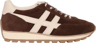 Hogan Brown H701 Suede Cream Sneakers