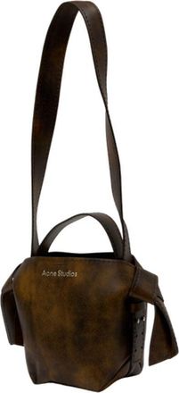 Acne Studios Unisex Shoulder Bag Brown Calfskin