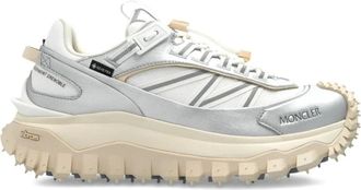 Moncler Zilveren Chunky Sole Sneakers - Dames - Sneakers - Grijs - 40 EU - Schoenen