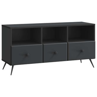 vidaXL Mueble De Tv Negro 102 X 34,5 X 50 Cm Madera De Ingenier&iacute;a Vidaxl