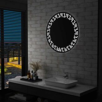 vidaXL Espejo De Ba&ntilde;o Con Led 80 Cm Vidaxl
