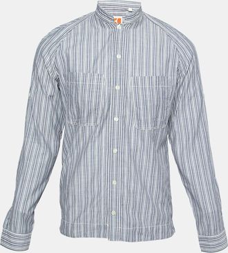 Boss Orange by Hugo Boss Multicolor Striped Cotton Long Sleeve Shirt