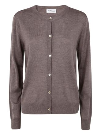 P.A.R.O.S.H. buttoned cardigan - women - Fabric - M - Brown