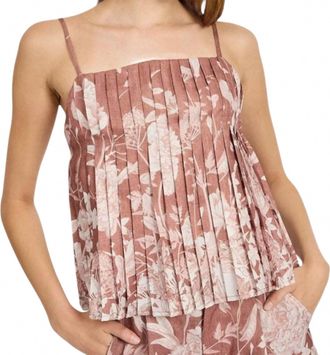 En Saison Monet Top In Ginger Off White