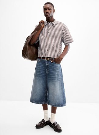 Jack & Jones Mens Faded-blue jort
