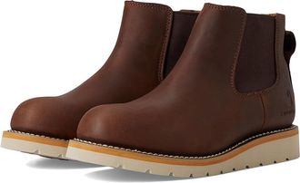 Carhartt Work in Progress Wedge 5 Chelsea Boot Soft Toe Womens Shoes Dark Bison Oil Tanned : 10 B - Medium, Leather