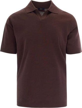 Herno Polo Derby - Heren - Polos - Bruin - M - Tops