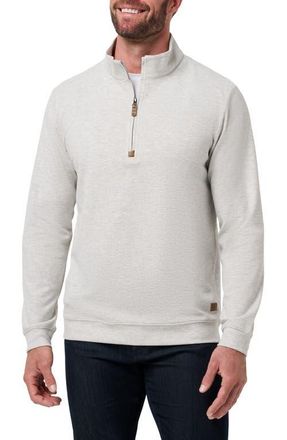 Travis Mathew Cloud Quarter Zip in Heather Grey at Nordstrom, Size Xx-Large