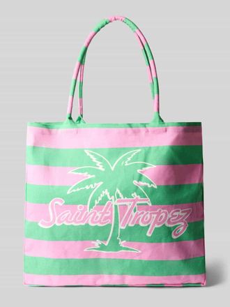 Milano Milano Italy Shopper mit Label- und Motiv-Print in Mint, Gr&ouml;&szlig;e 1