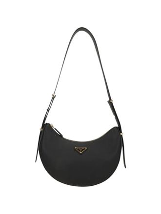 Prada Black Logo Medium Shoulder Bag