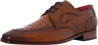 Jeffery West Derbyschoenen Van Krokodillenleer, Bruin