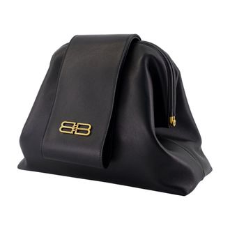 Balenciaga Womens Clutch Black Calfskin