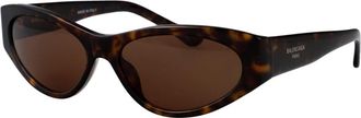 Balenciaga Stijlvolle zonnebril met model Bb 0367S - Dames - Zonnebrillen - Bruin - 60 MM - Accessoires