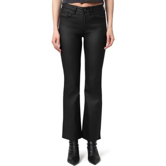 Mavi Maria Coated Bootcut Jeans in Black Coated at Nordstrom Rack, Size 28 32