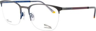 Jaguar Mens Grey Rectangular Eyeglass Frames Jg33624