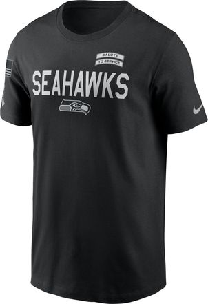 Nike Seattle Seahawks Salute to Service Sideline Nike Mens Dri-FIT NFL T-Shirt in Black | 02ET00AA2U-NKC