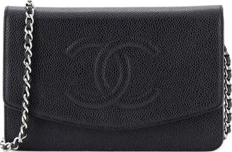 Chanel Timeless Wallet on Chain Caviar crossbody bag - Nero