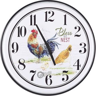 Beliani Beliani - Reloj De Pared Redondo Con Dise&ntilde;o De Marco De Hierro 56 Cm Horw