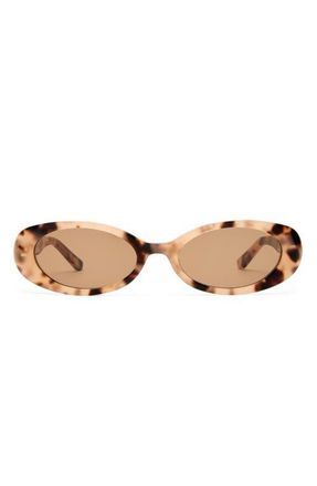 Luv Lou The Morgan 54mm Oval Sunglasses in Cream Tort at Nordstrom