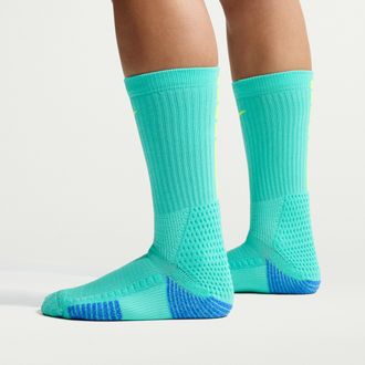 Nike Unisex Elite 2.0 Cushioned Crew Socks (1 Pair) in Green | HM0285-354