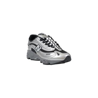 New Balance Silver Synthetic Athletic Sneakers - Silver
