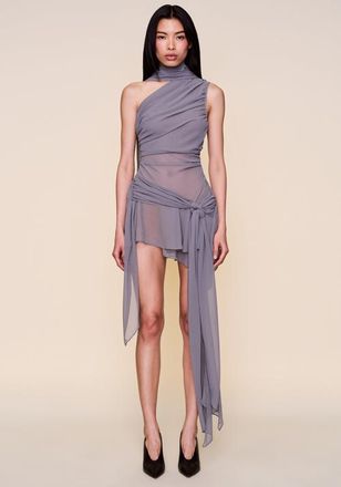 Guizio Cyrielle Dress in Gunmetal at Nordstrom, Size Xx-Small