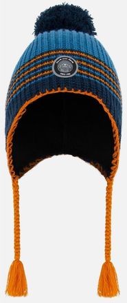 Deux par Deux Baby Boys Peruvian Knit Hat Blue And Orange in Stripes at Nordstrom, Size 18-24 M