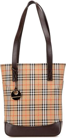 Burberry Pre-owned Burberry Haymarket Check Canvas Tote Ladies XFK2VHGSSI5999G2
