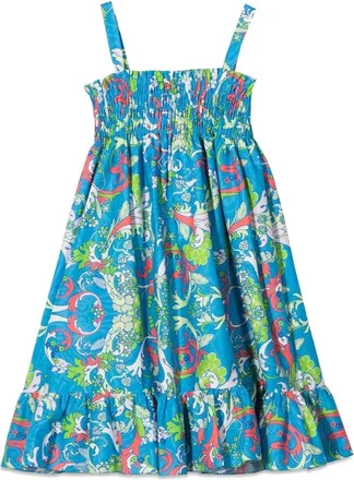 Versace Multicolor Cotton Dress - Multicolor
