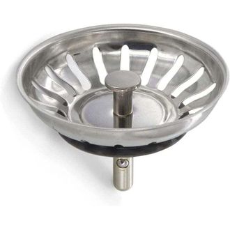 OEM 2 Tapones De Acero Inoxidable Para Fregadero De Cocina - Colador Universal (78 Mm De Di&aacute;metro), Rejilla Antiatascos Y Cesta De Desag&uuml;e R&aacute;pido - Crezuo