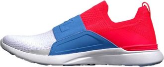 Athletic Propulsion Labs Womens Techloom Bliss Shoes In Magenta/coastal Blue/white
